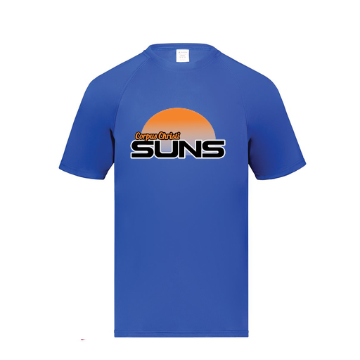 [2790.060.S-LOGO1] Men's Smooth Sport T-Shirt (Adult S, Royal, Logo 1)