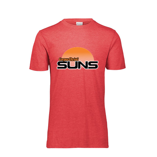 [FTSCUBRD-YS-LOGO1] Decker Youth Tri-Blend T-Shirt - Short Sleeve (Youth S, Red, Logo 1)