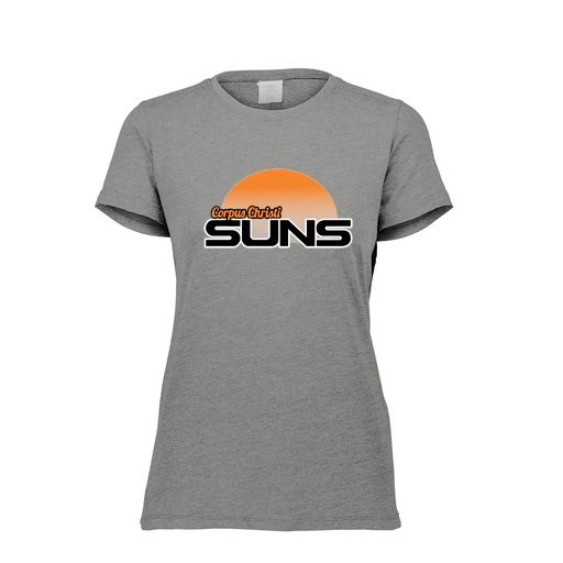 [FTSCUBGY-FAXS-LOGO1] Decker Women's Tri-Blend T-Shirt - Short Sleeve (Female Adult XS, Gray, Logo 1)
