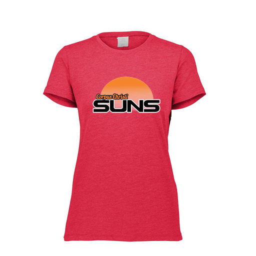 [FTSCUBRD-FAXS-LOGO1] Decker Women's Tri-Blend T-Shirt - Short Sleeve (Female Adult XS, Red, Logo 1)