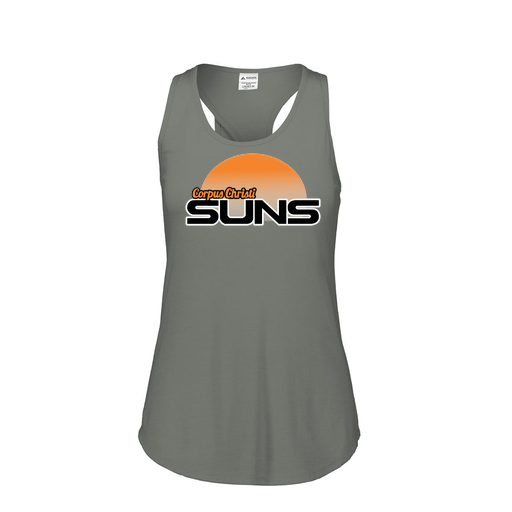 [3078.013.S-LOGO1] Ladies Tri Blend Tank Top (Female Adult S, Gray, Logo 1)