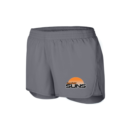 [2430.059.XS-LOGO1] Women's Performance Shorts (Female Adult XS, grey, Logo 1)