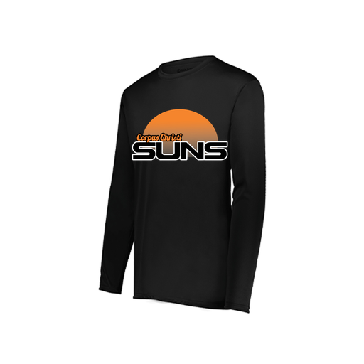 [222822.080.XS-LOGO1] Men's LS Smooth Sport Shirt (Adult XS, Black, Logo 1)