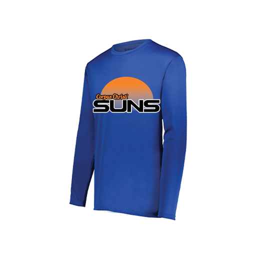 [222822.060.XS-LOGO1] Men's LS Smooth Sport Shirt (Adult XS, Royal, Logo 1)