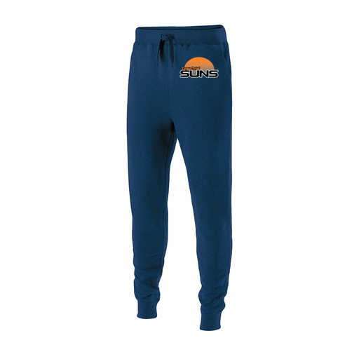 [229648.065.S-LOGO1] Youth 60/40 Fleece Jogger (Youth S, Navy, Logo 1)